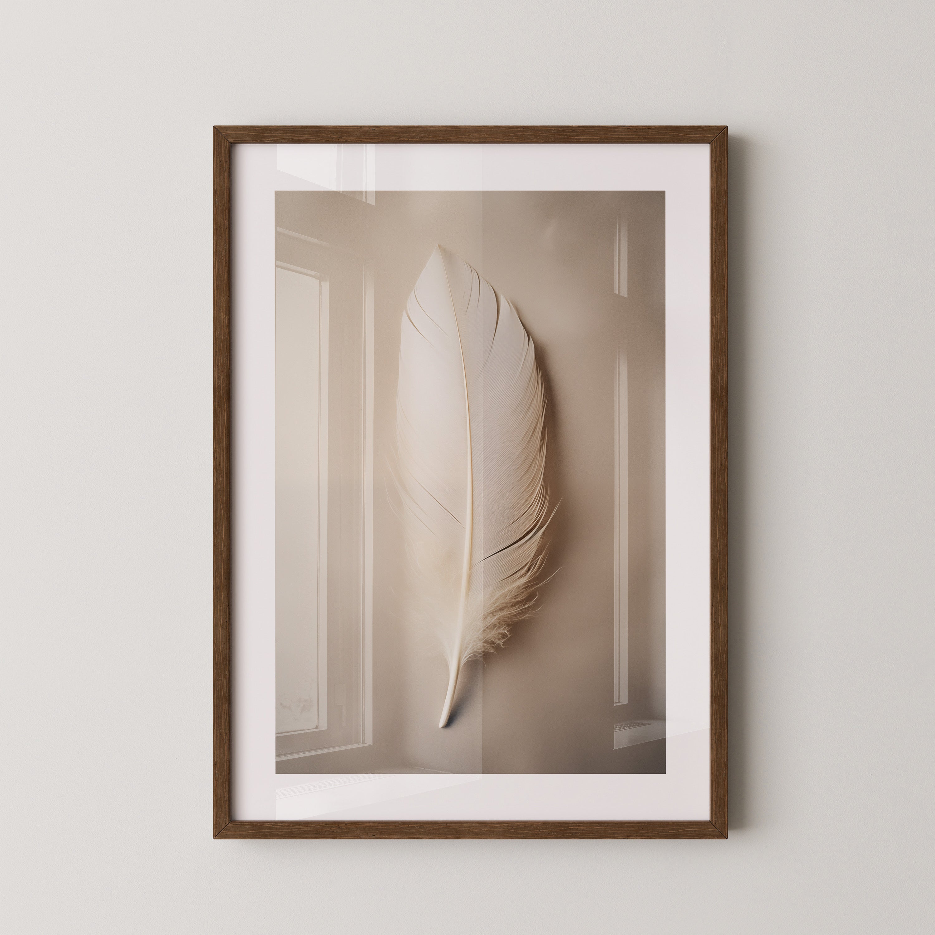 Feder sanft Cremefarben