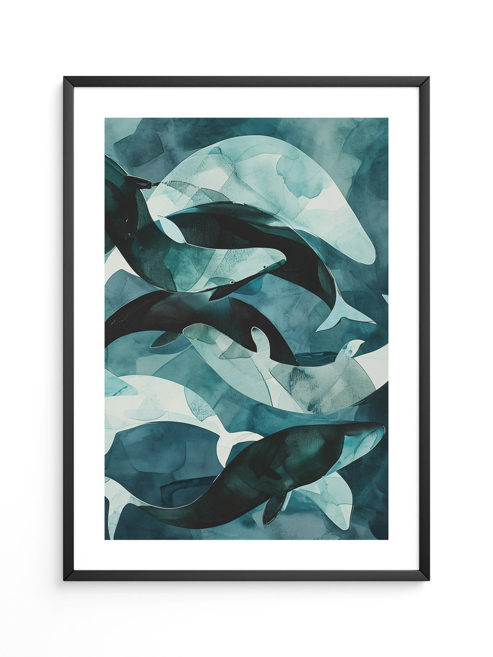 Wale Kunst Blaugrün