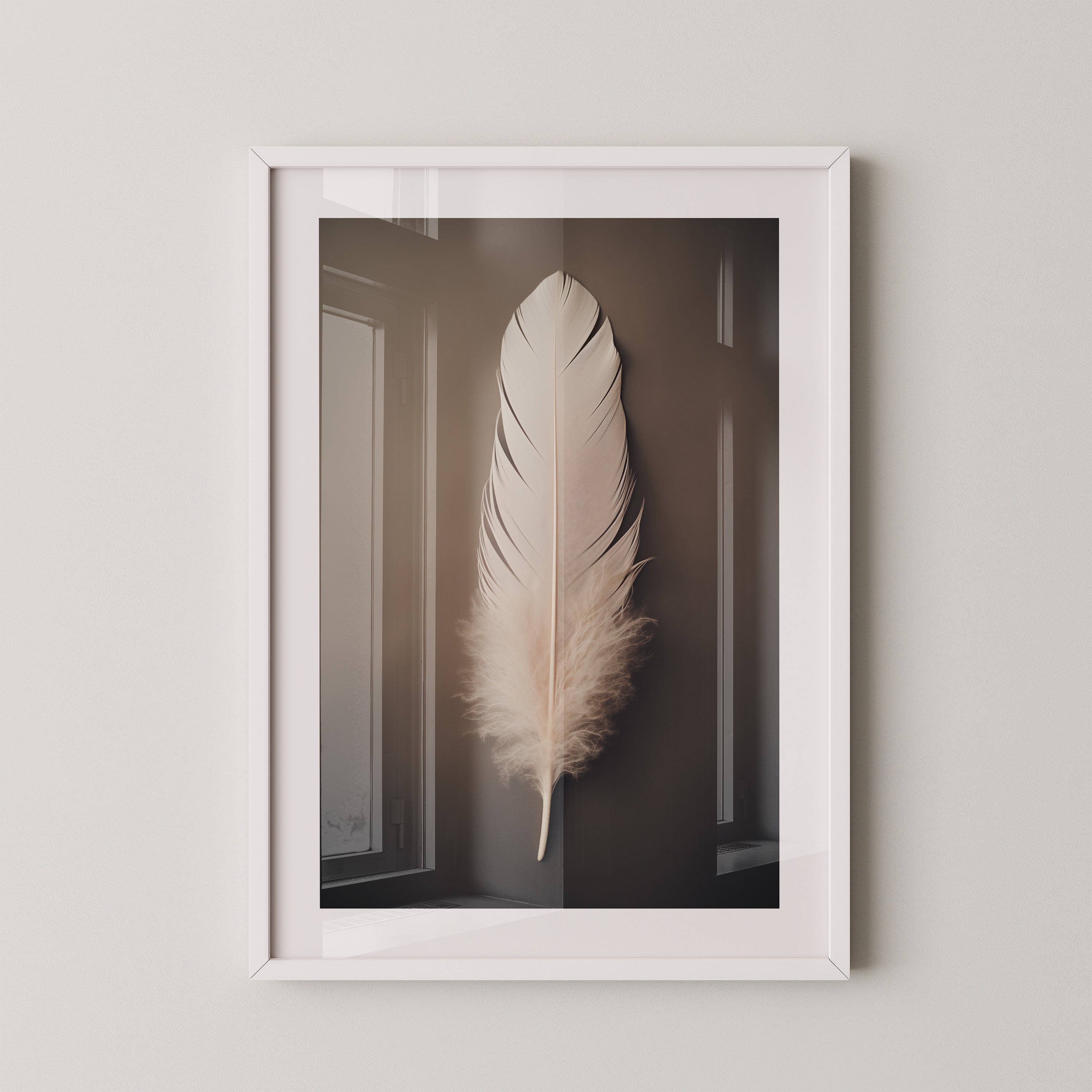 Feder Braun Minimalistisch