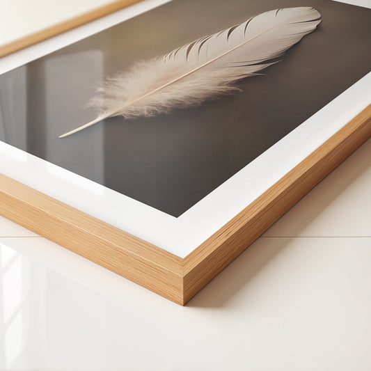 Feder Braun Minimalistisch