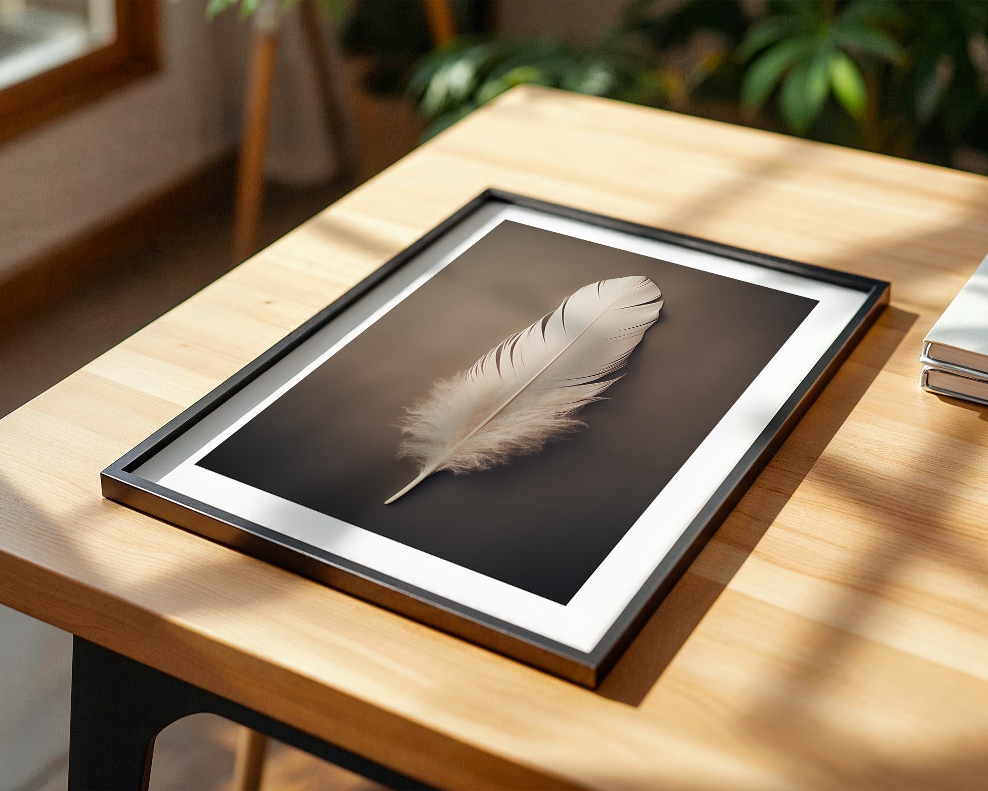 Feder Braun Minimalistisch