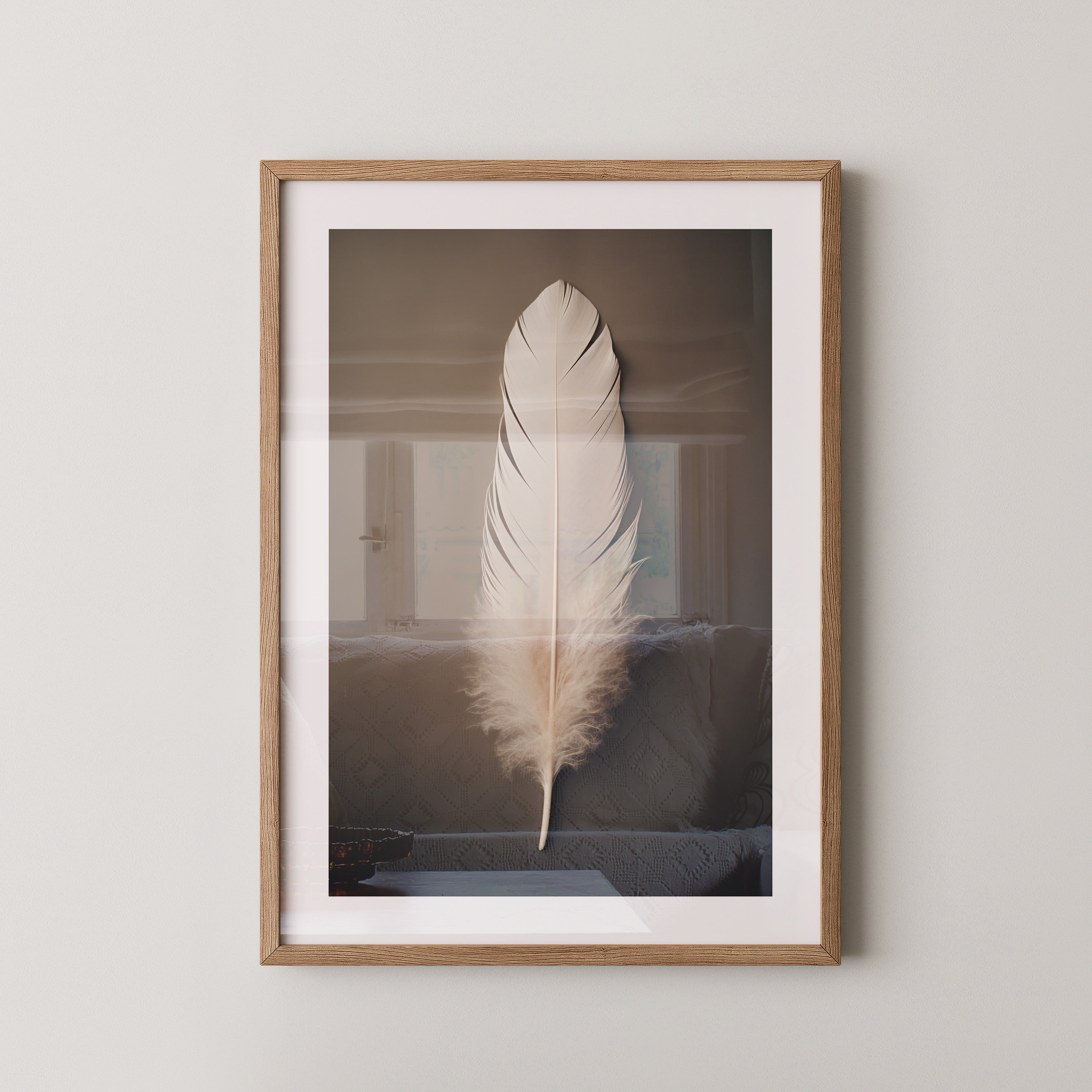 Feder Braun Minimalistisch