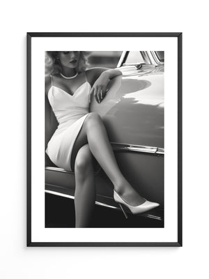 Retro Eleganz Schwarzweiß Stil