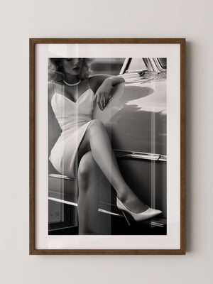 Retro Eleganz Schwarzweiß Stil