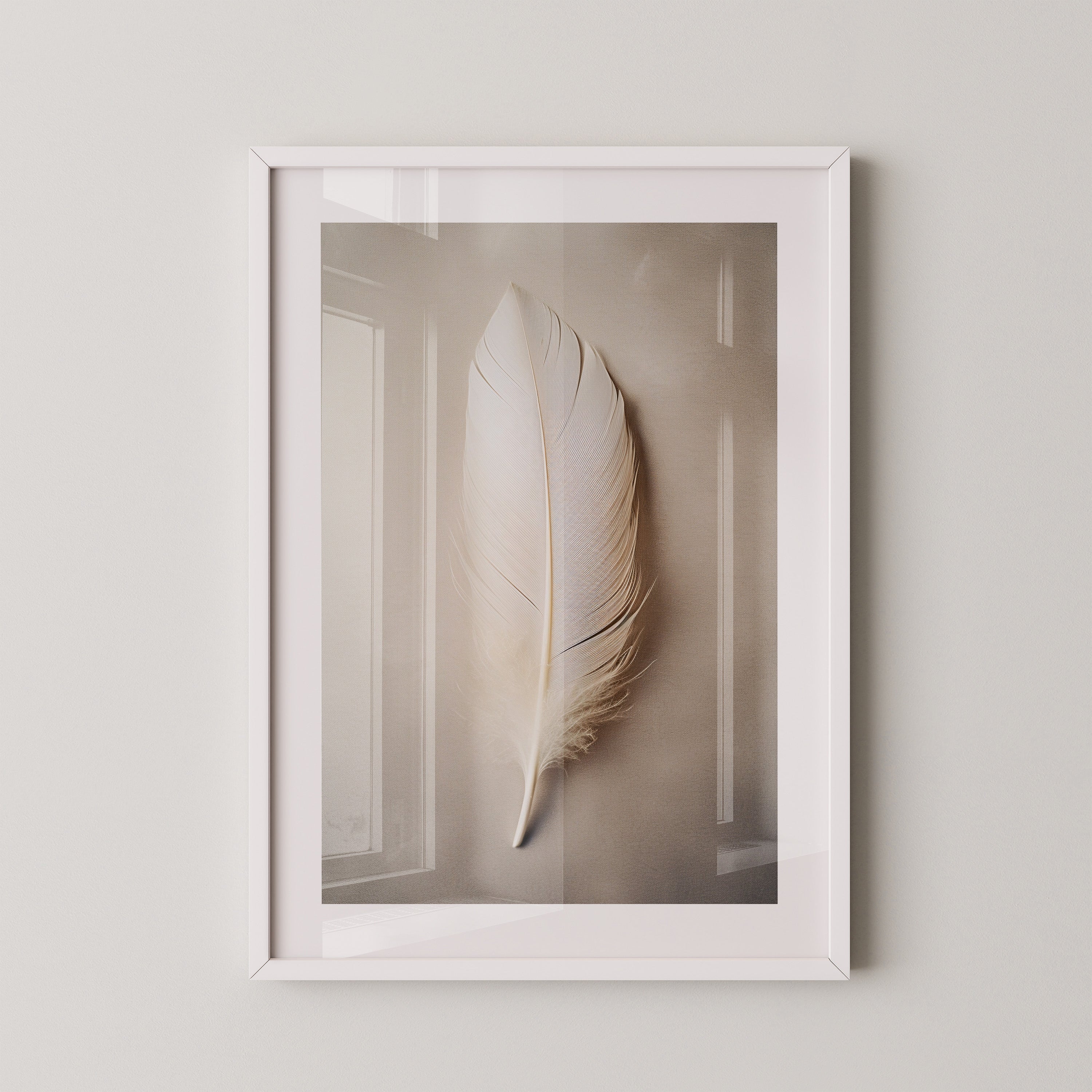 Feder Beige Minimalistisch Still