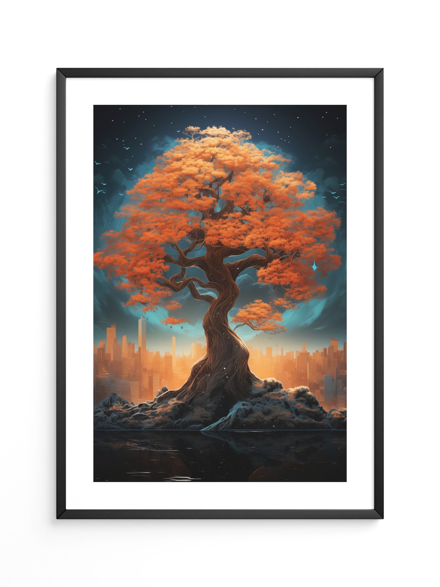 Herbstbaum Fantasie Skyline