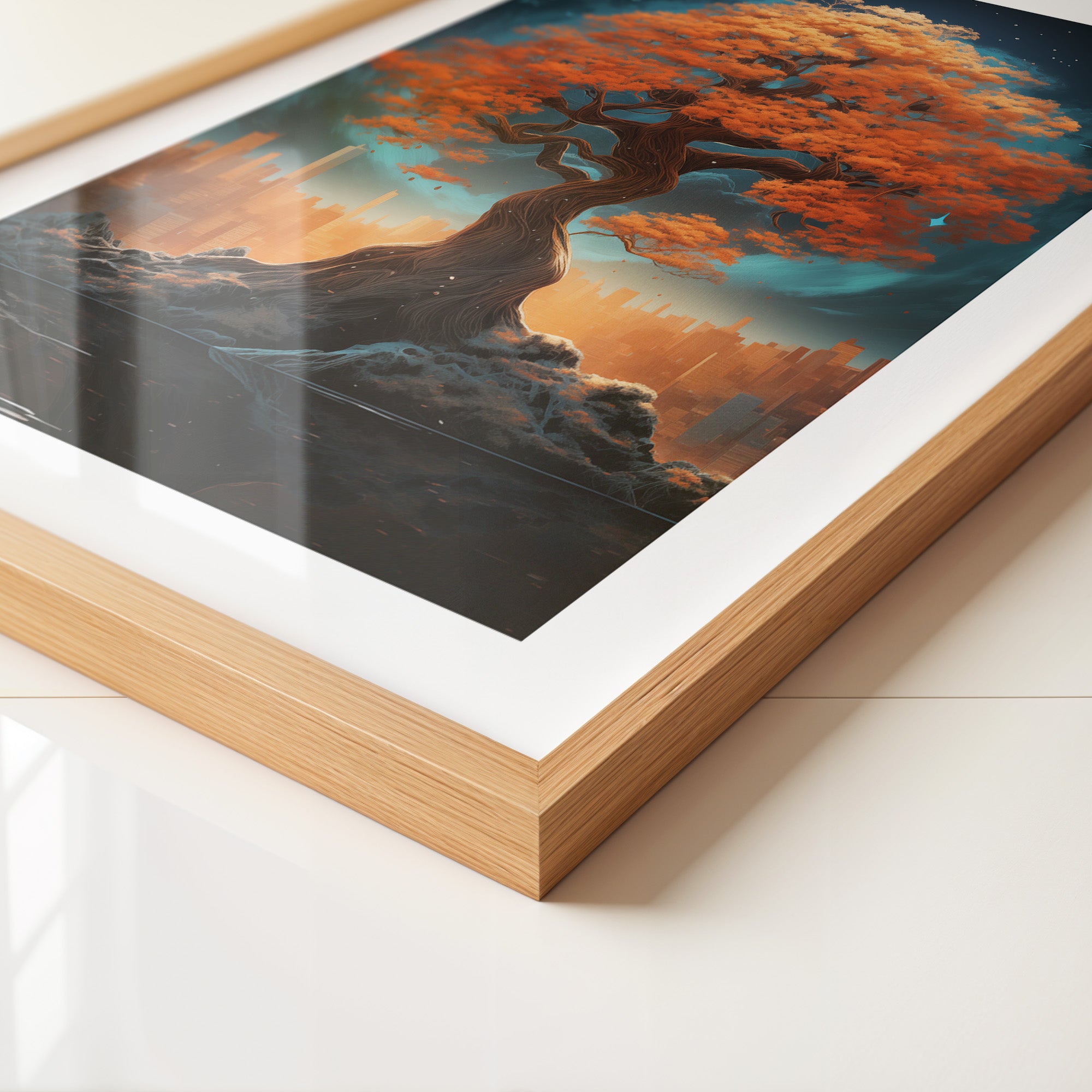 Herbstbaum Fantasie Skyline