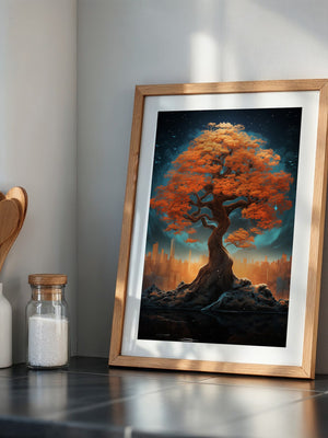 Herbstbaum Fantasie Skyline