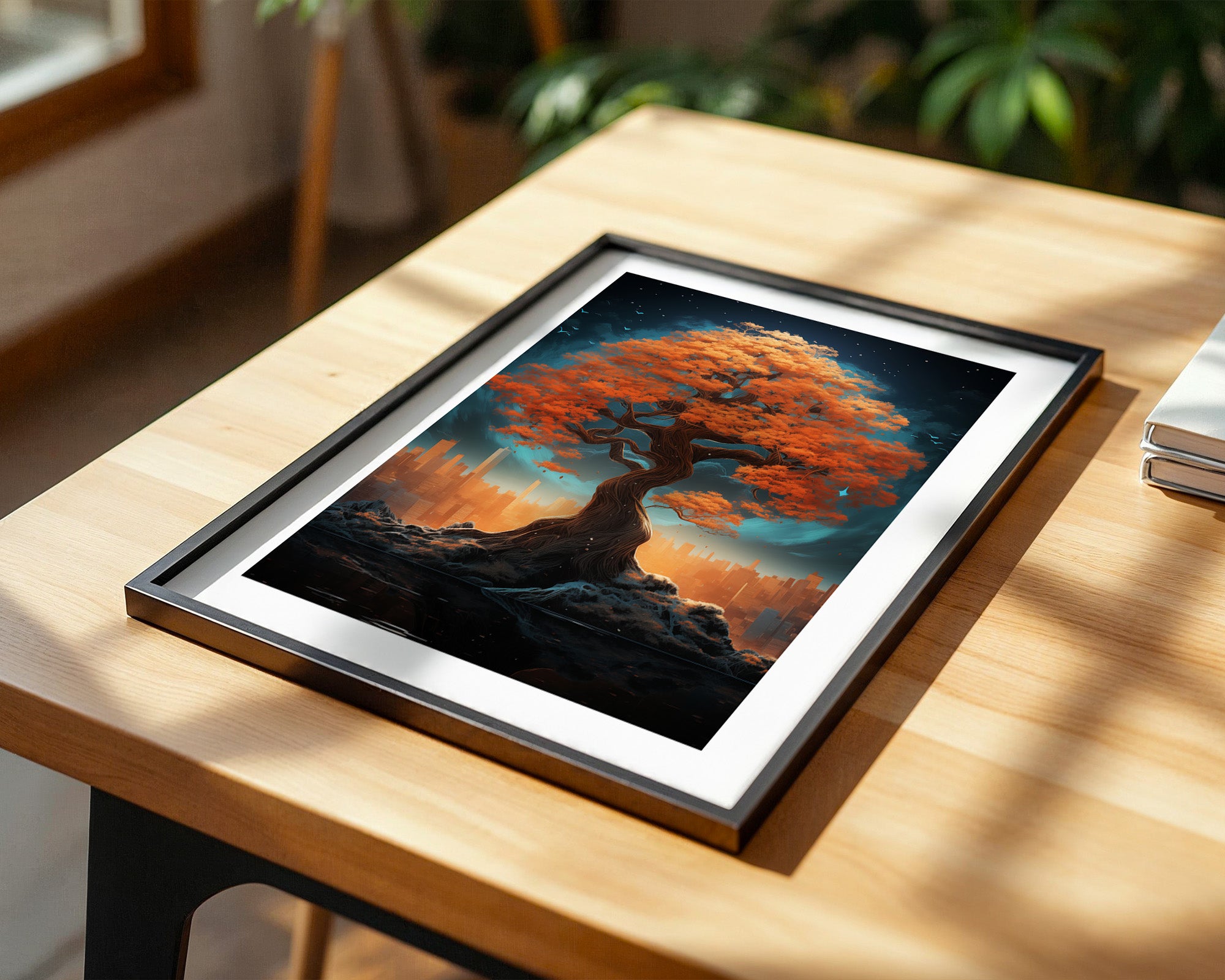 Herbstbaum Fantasie Skyline