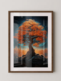 Herbstbaum Fantasie Skyline