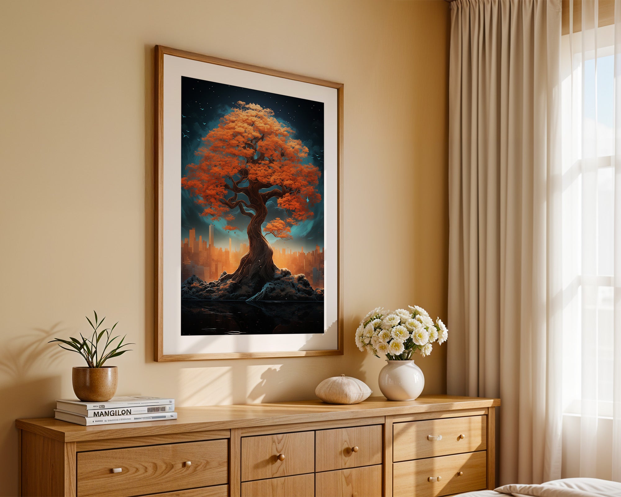 Herbstbaum Fantasie Skyline