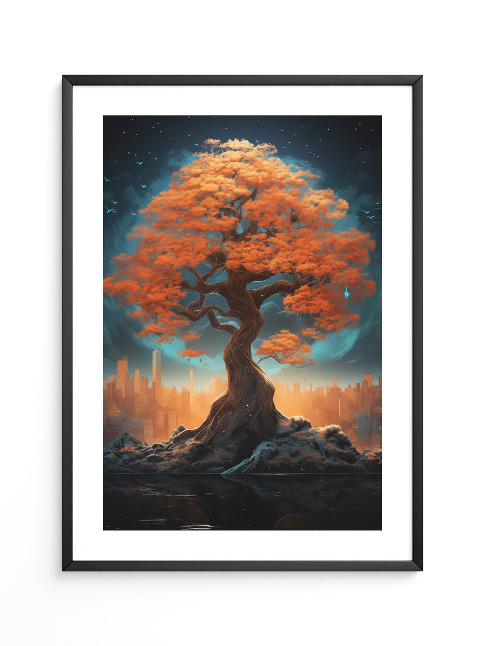 Herbstbaum Fantasie Skyline