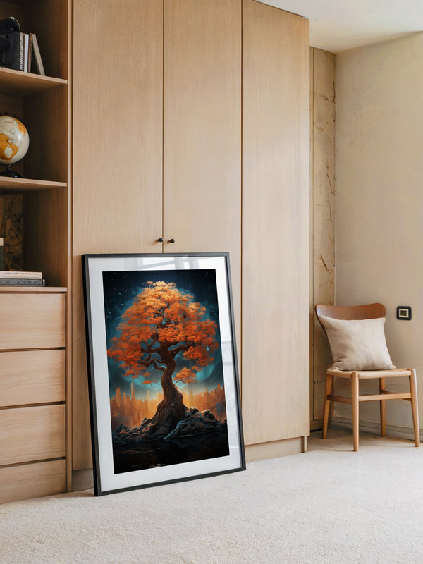 Herbstbaum Fantasie Skyline