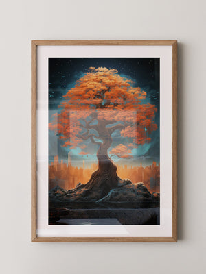 Herbstbaum Fantasie Skyline