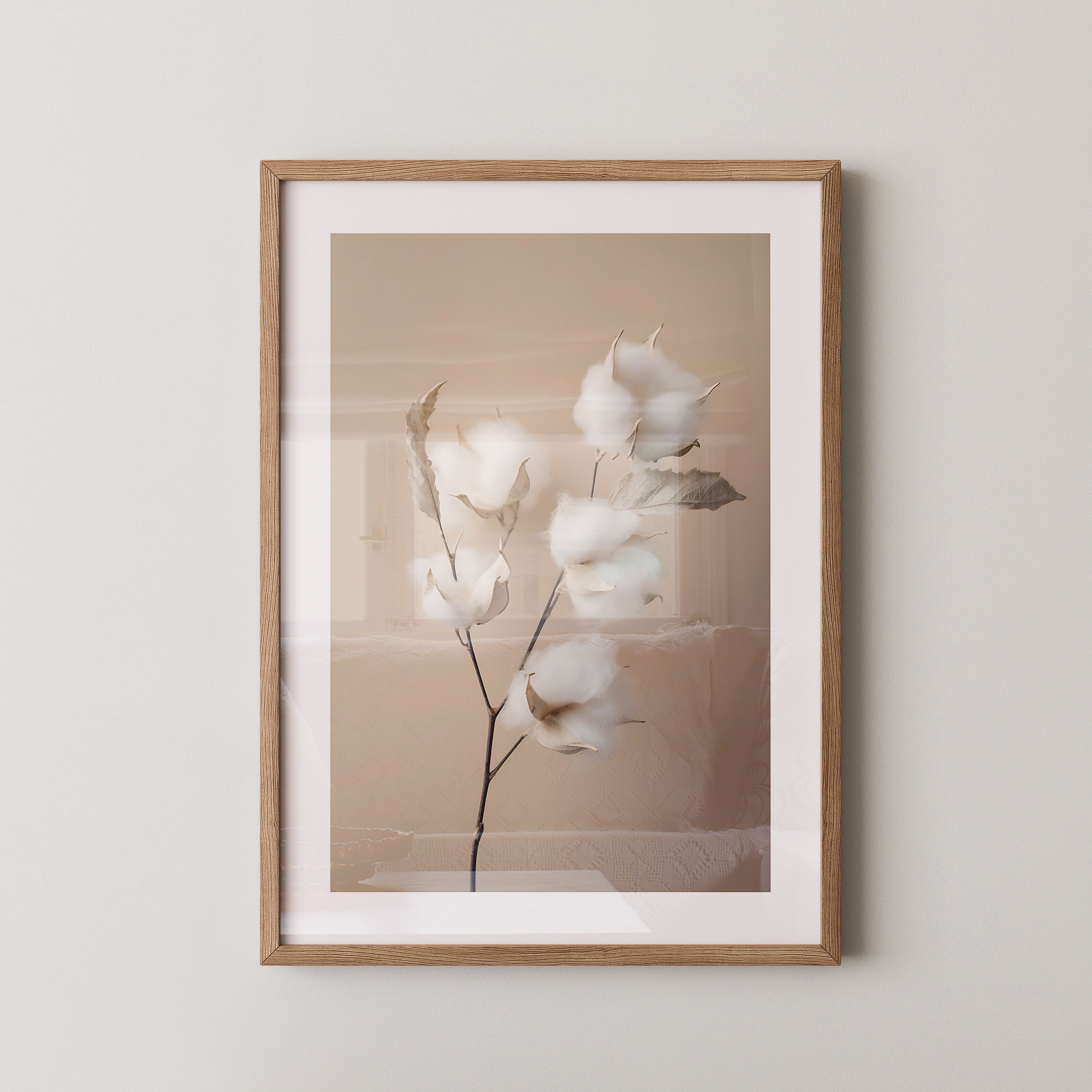 Baumwolle Beige Minimalistisch