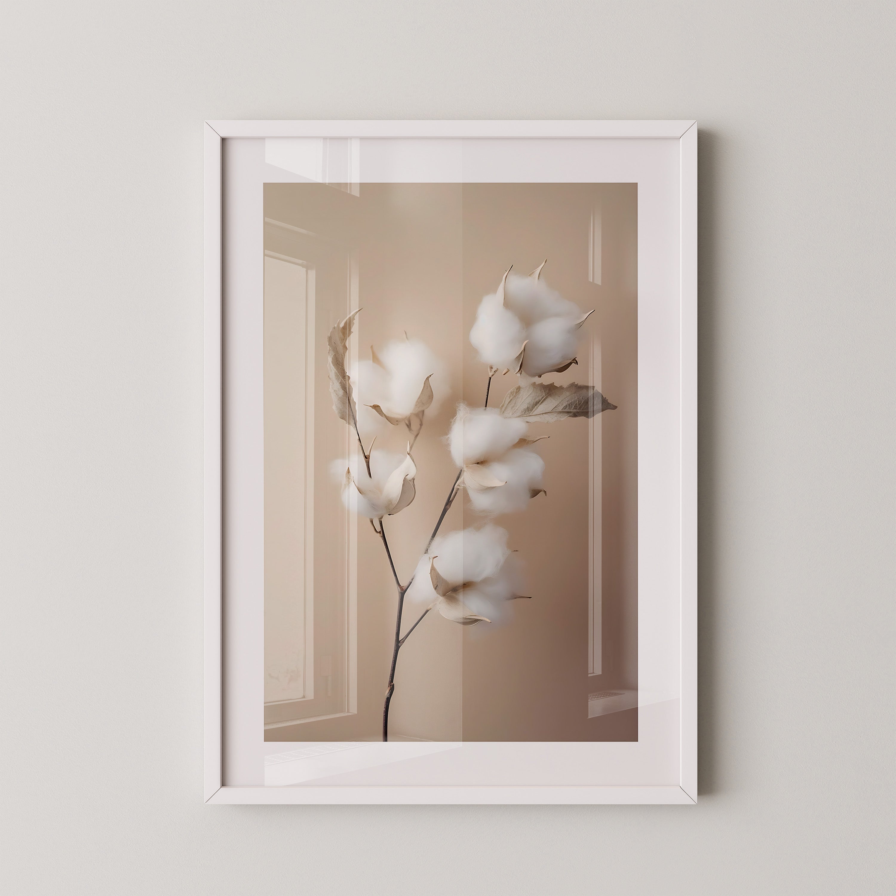 Baumwolle Beige Minimalistisch