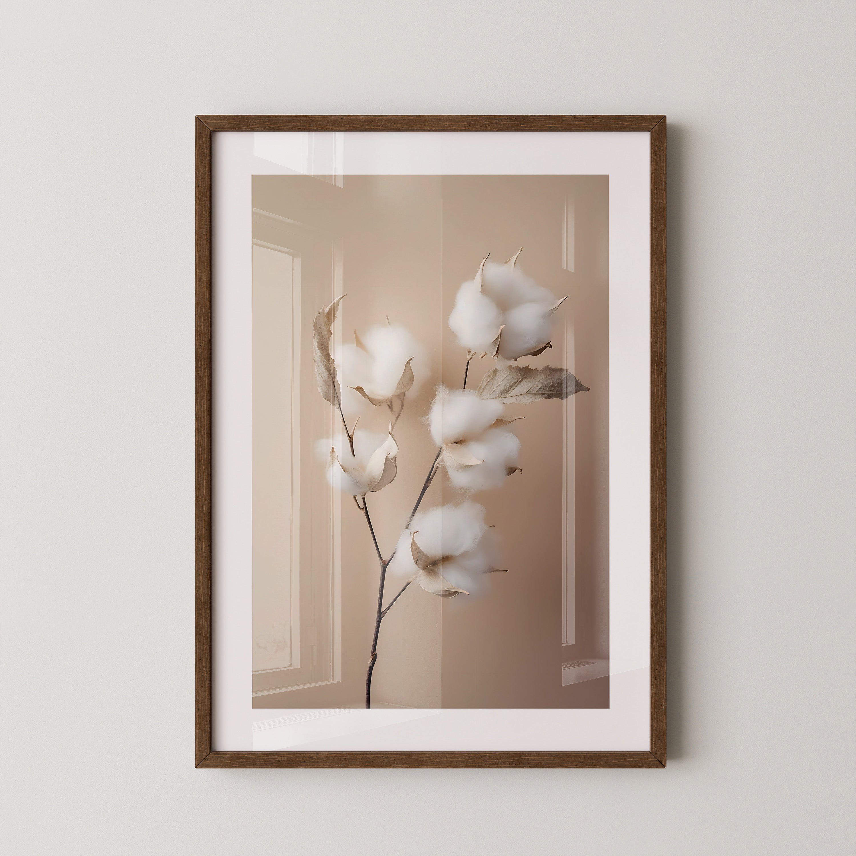 Baumwolle Beige Minimalistisch