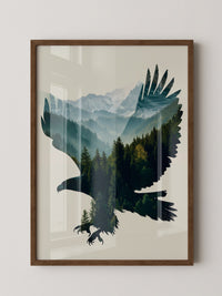 Adler Wald Silhouette