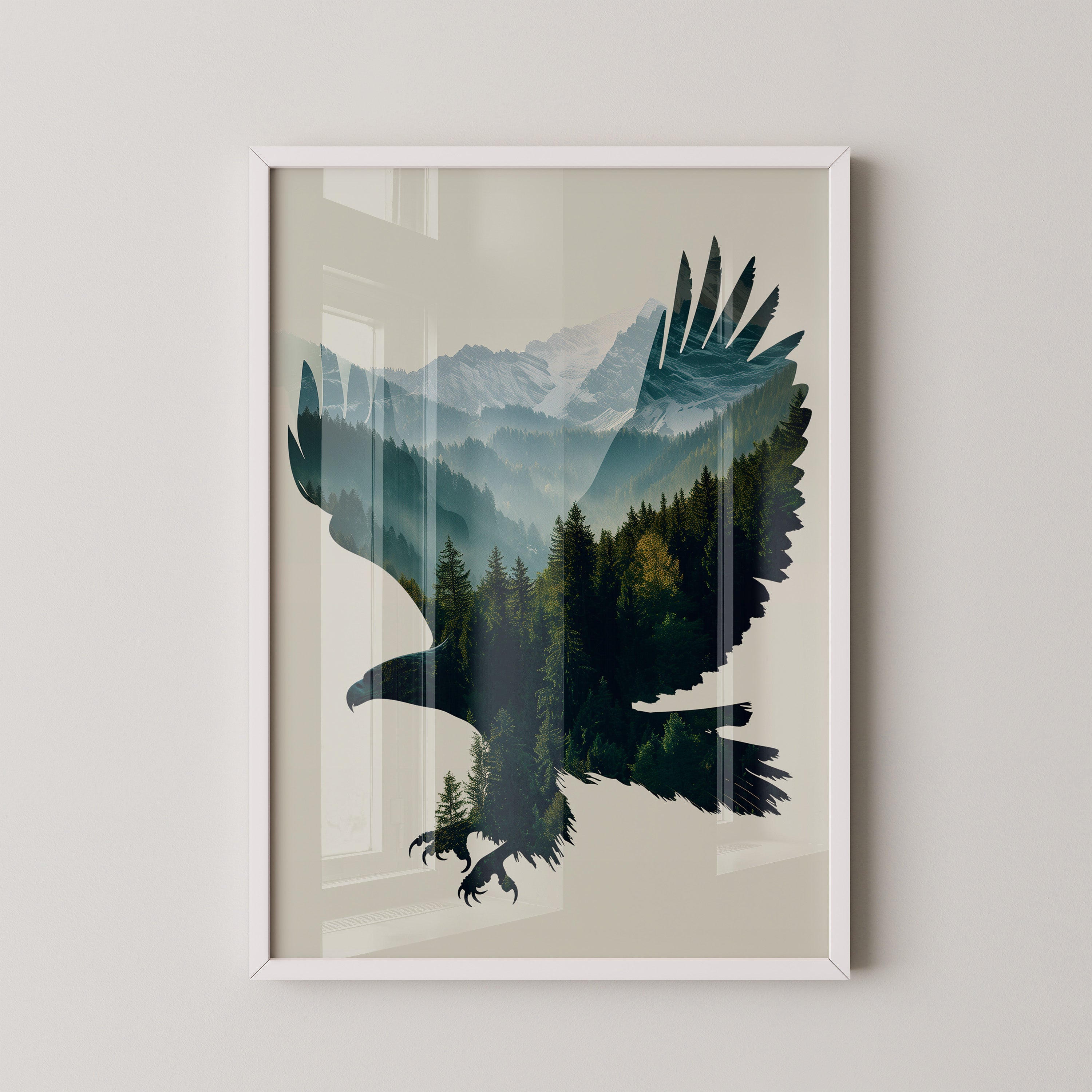 Adler Wald Silhouette