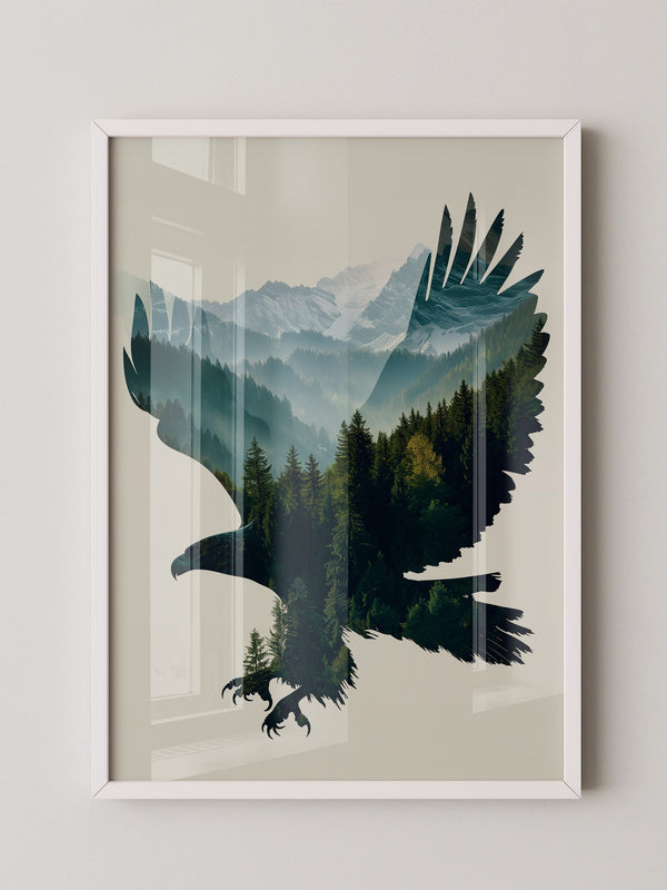 Adler Wald Silhouette