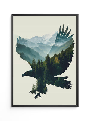 Adler Wald Silhouette