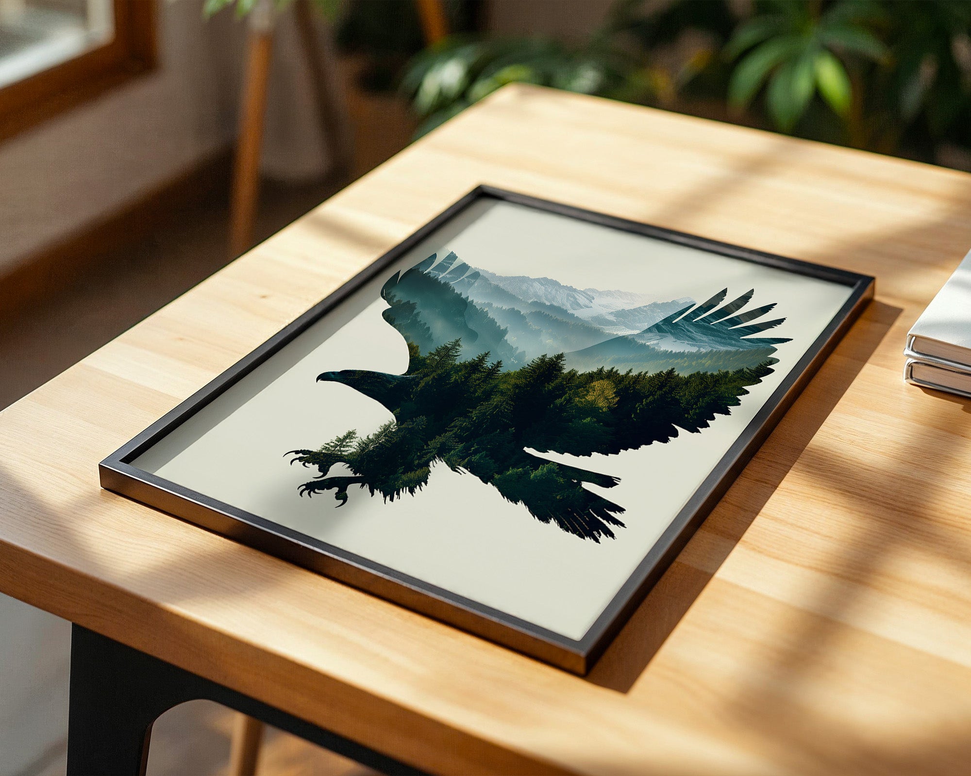 Adler Wald Silhouette