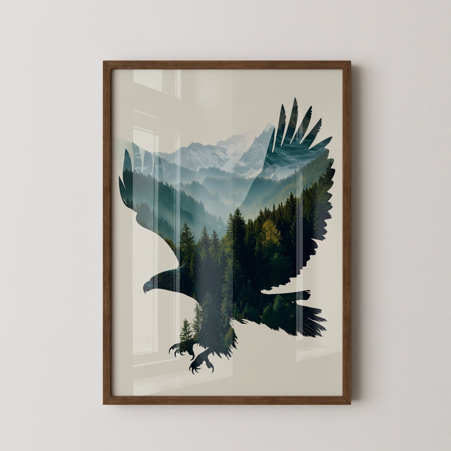 Adler Wald Silhouette
