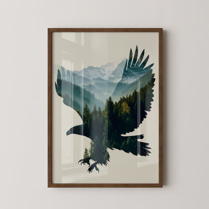 Adler Wald Silhouette
