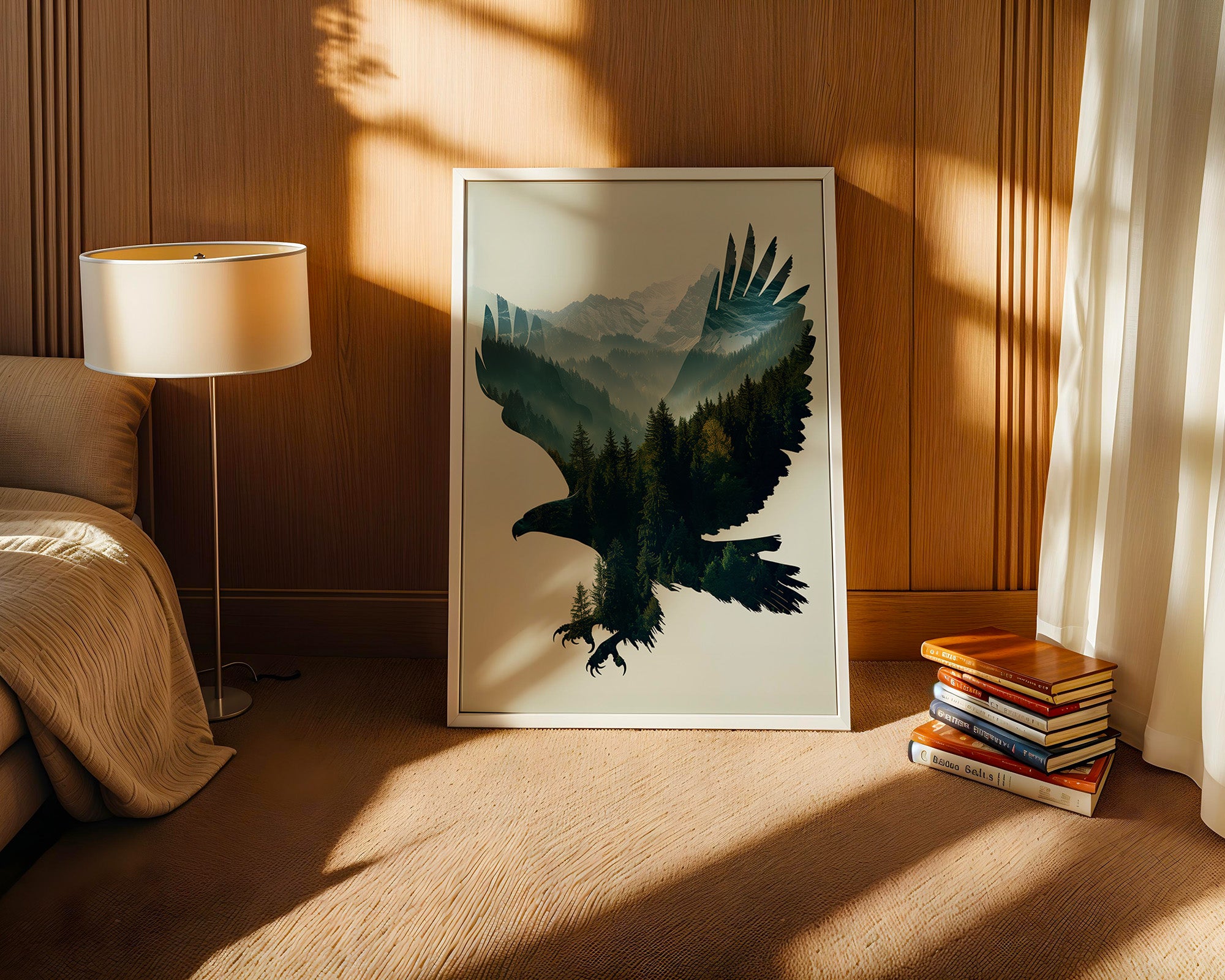 Adler Wald Silhouette