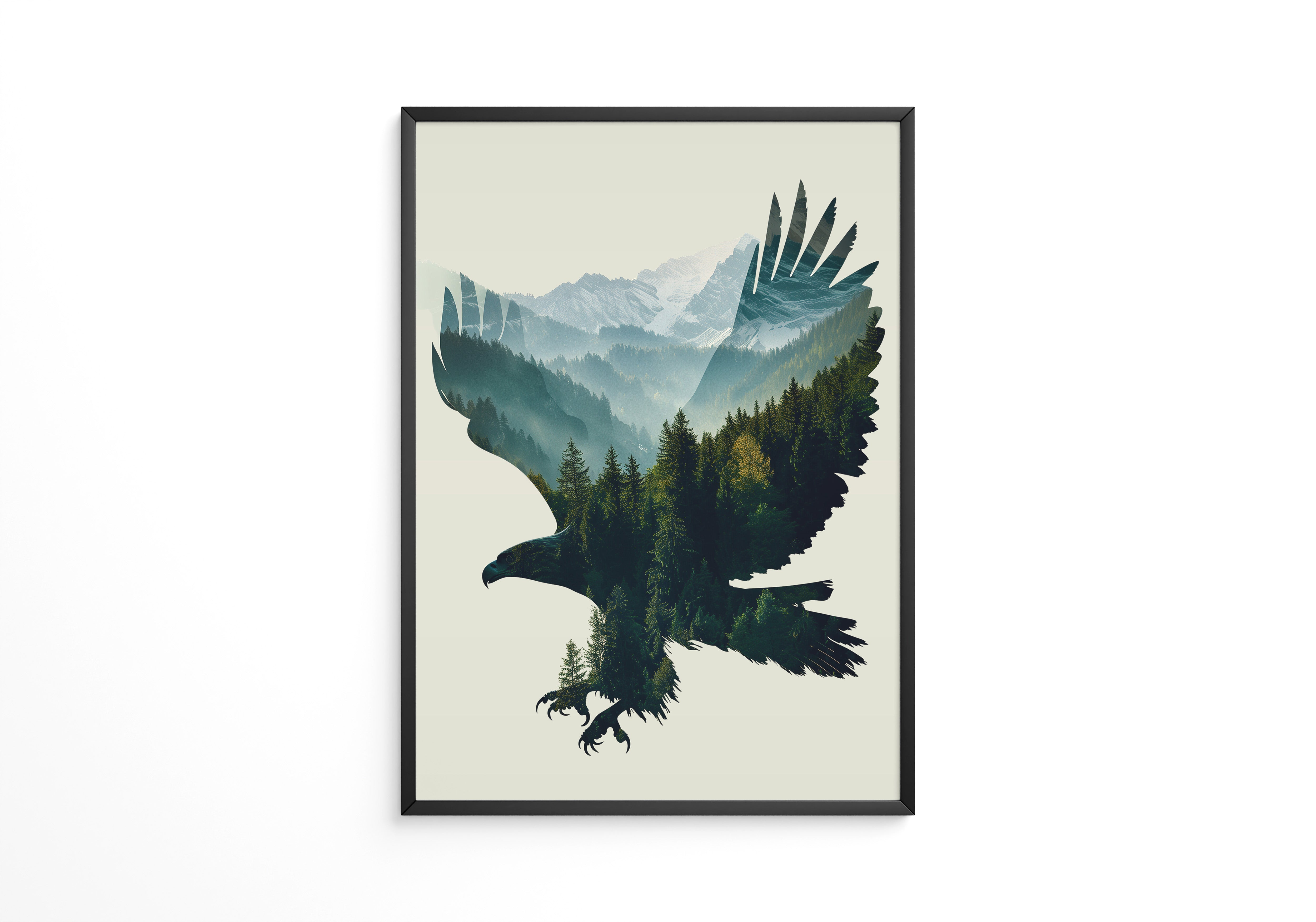 Adler Wald Silhouette