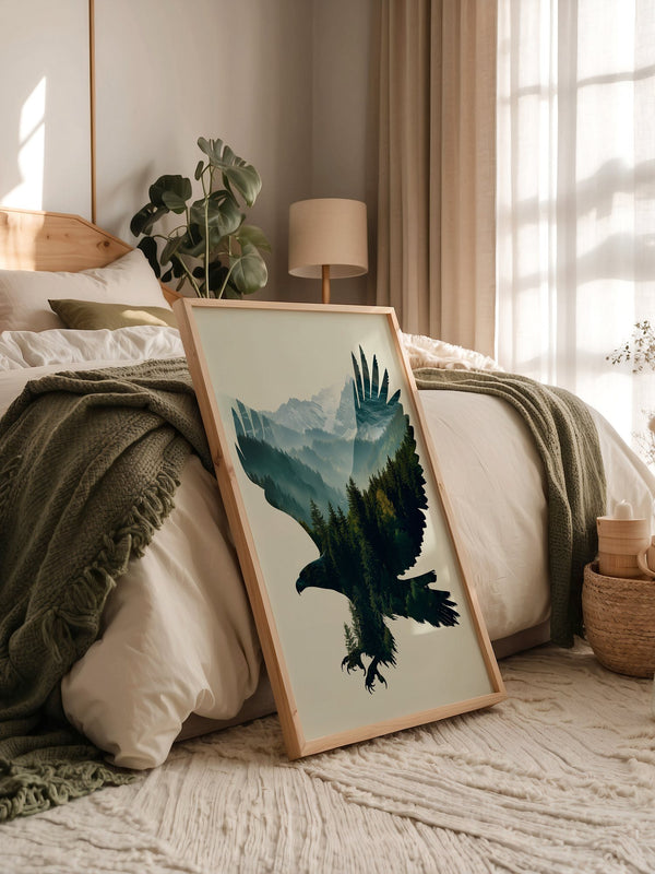 Adler Wald Silhouette