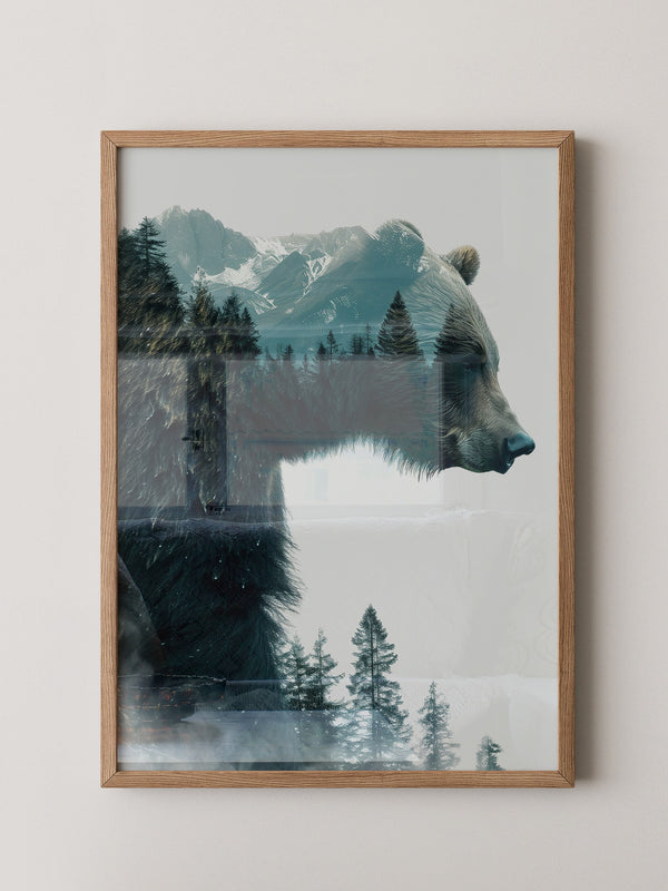 Bärenkopf Wald Doppelbelichtung