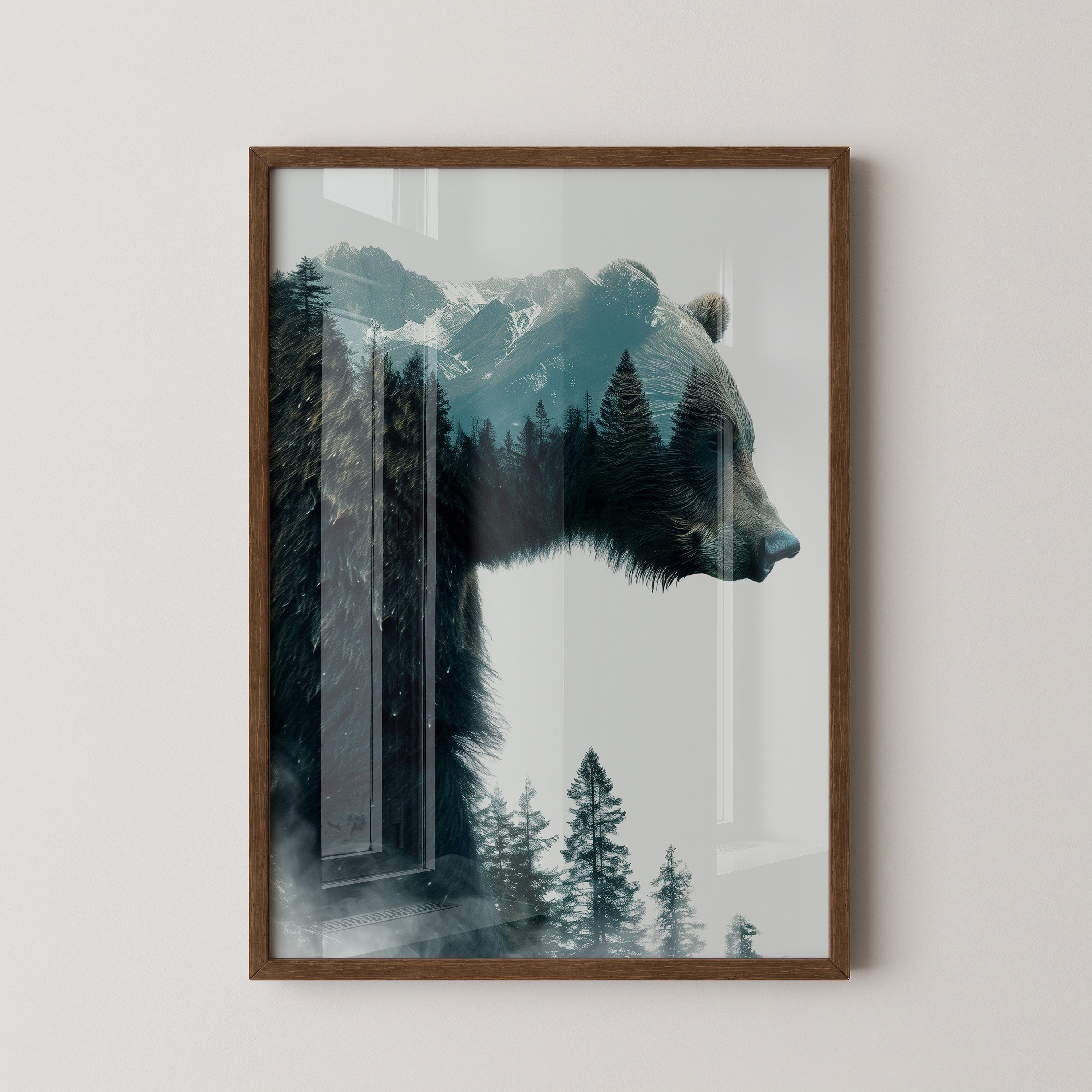 Bärenkopf Wald Doppelbelichtung