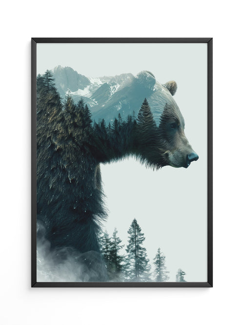 Bärenkopf Wald Doppelbelichtung