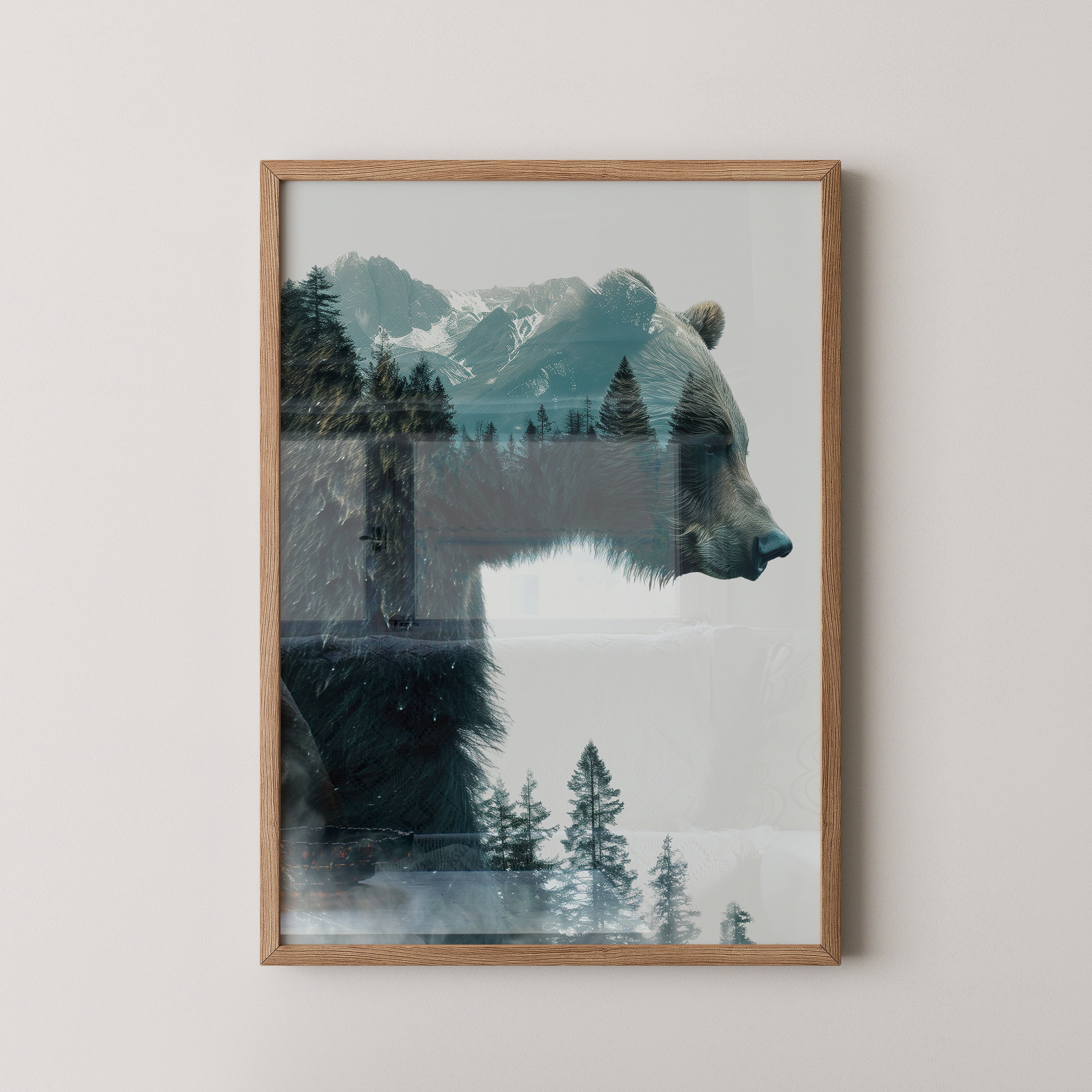 Bärenkopf Wald Doppelbelichtung