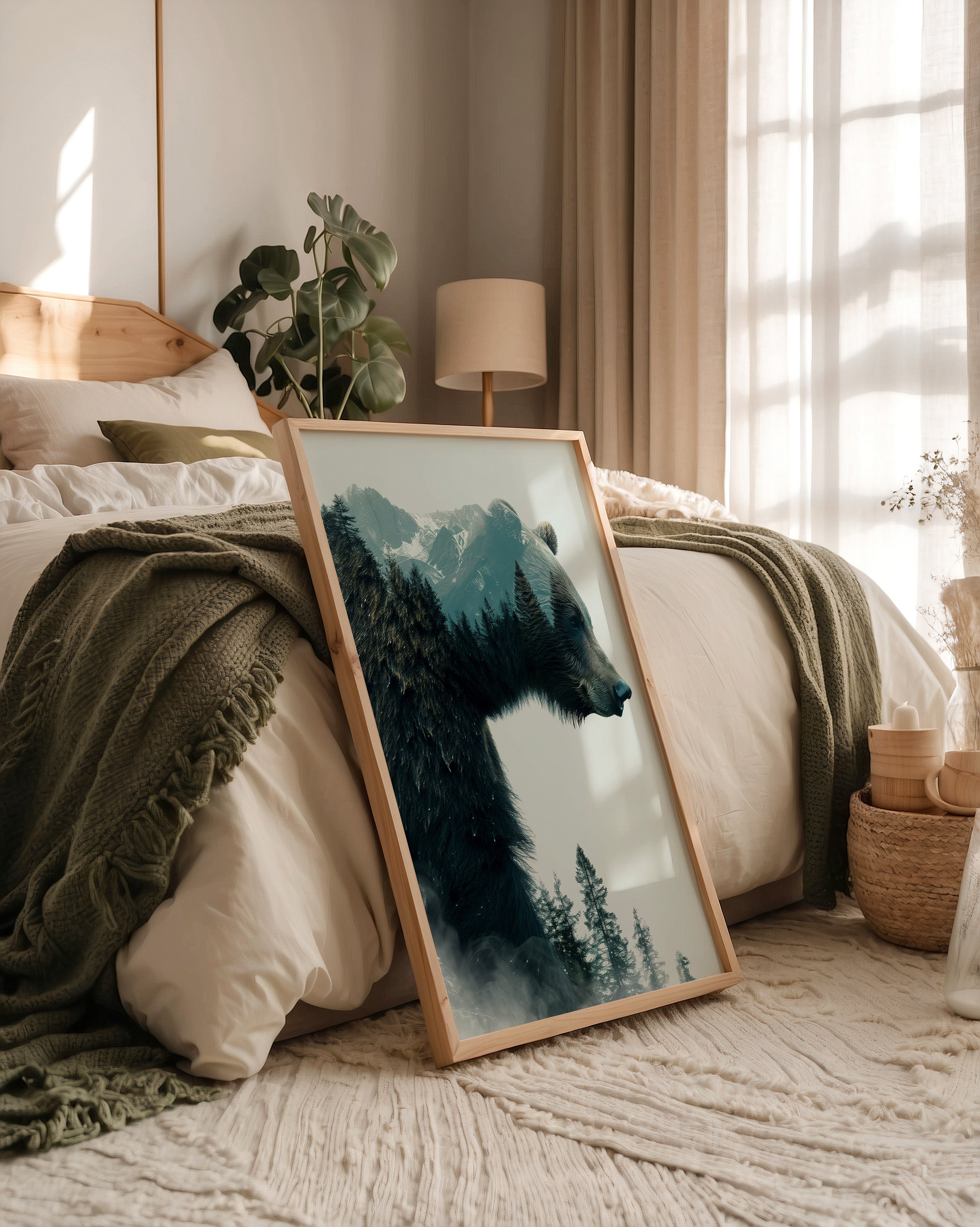 Bärenkopf Wald Doppelbelichtung