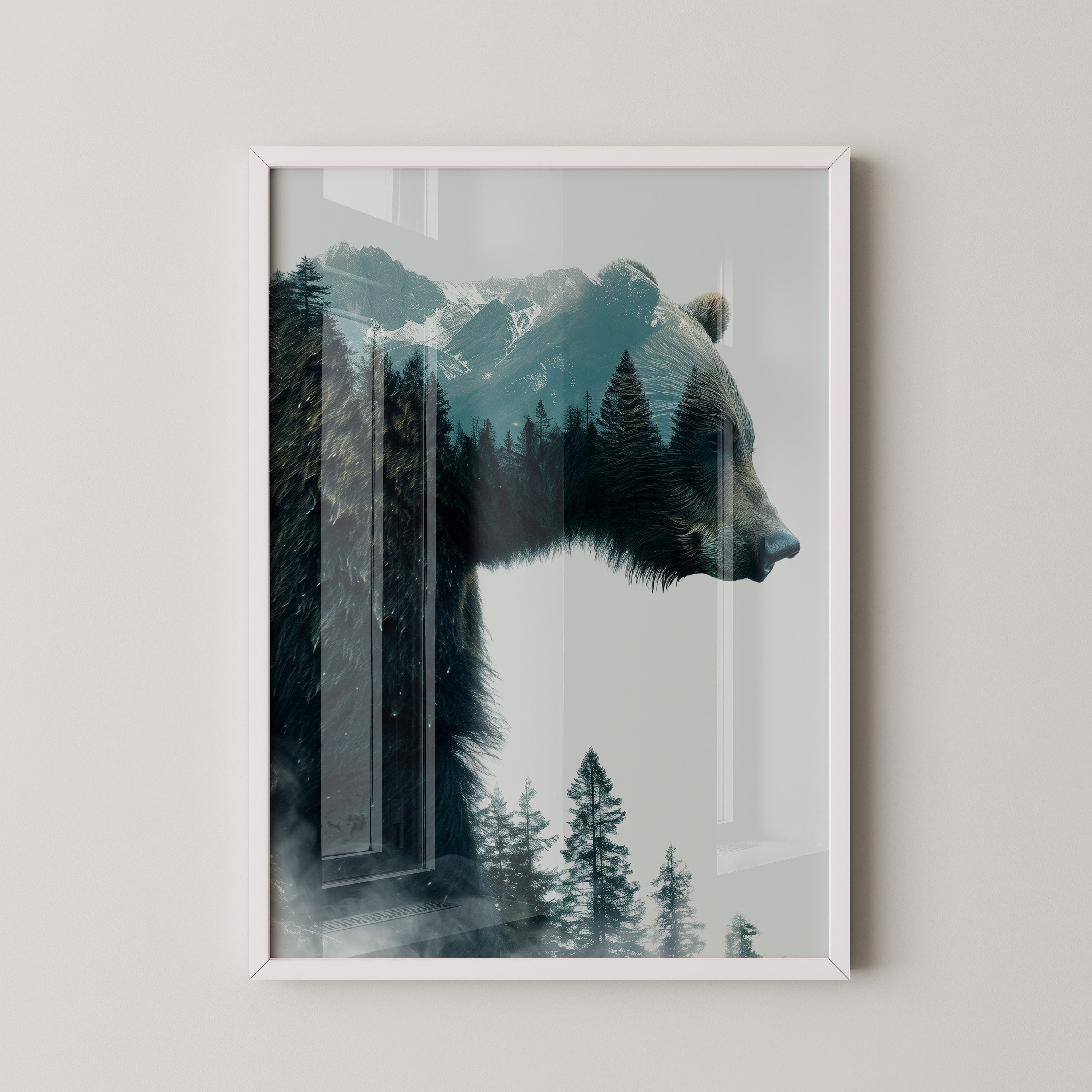 Bärenkopf Wald Doppelbelichtung