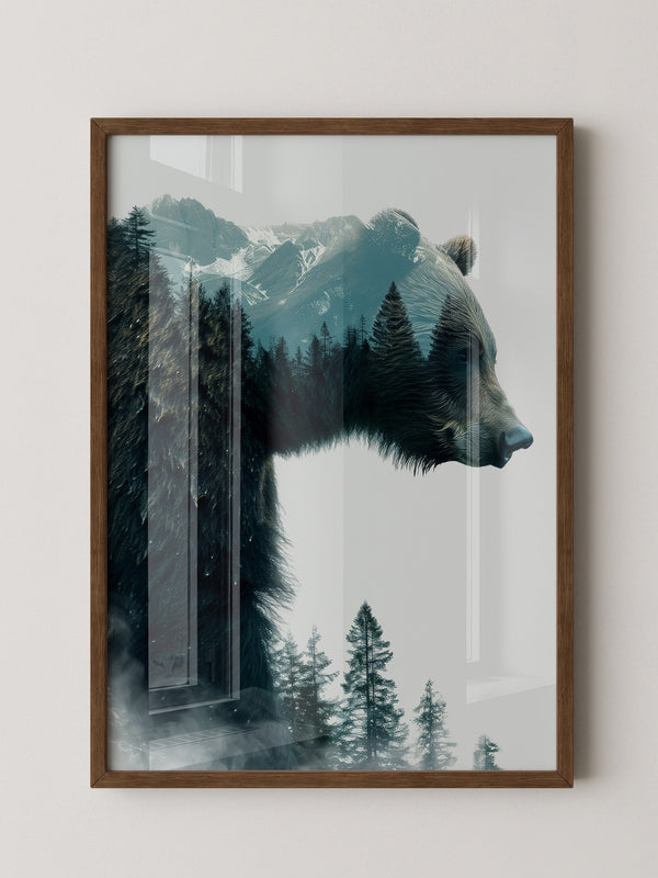 Bärenkopf Wald Doppelbelichtung