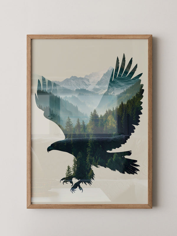 Adler Landschaft Collage