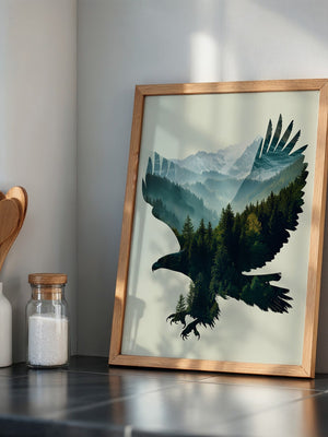 Adler Landschaft Collage