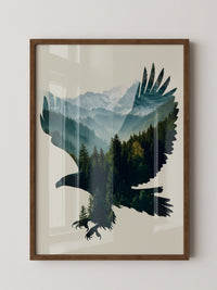 Adler Landschaft Collage