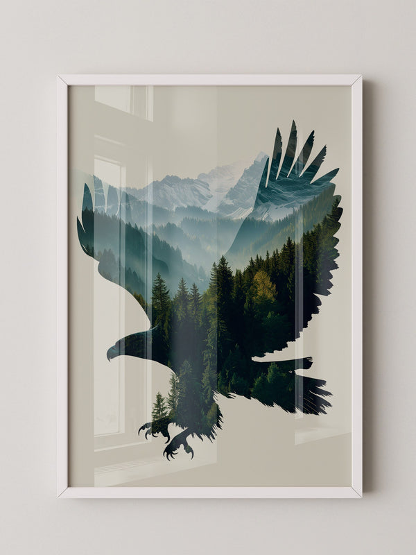 Adler Landschaft Collage