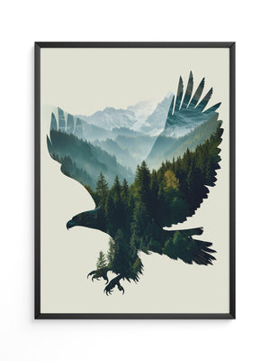 Adler Landschaft Collage