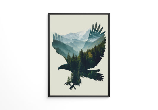 Adler Landschaft Collage