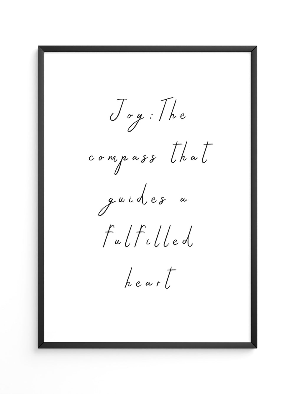 Schriftzug Freude Minimalistisch