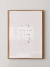 Französischer Spruch elegante Schrift