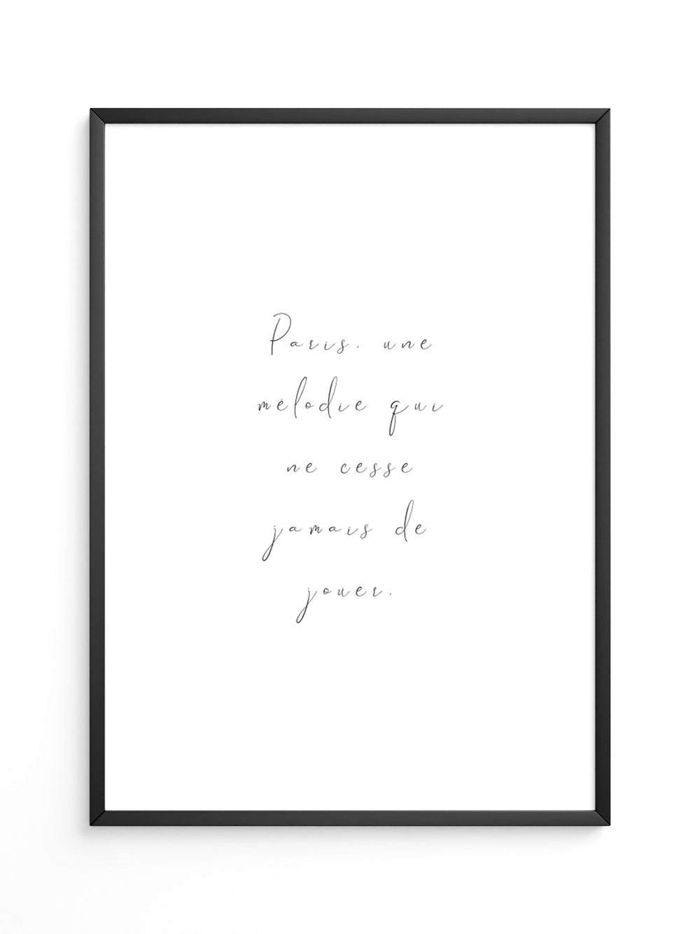 Pariser Melodie elegante Schrift