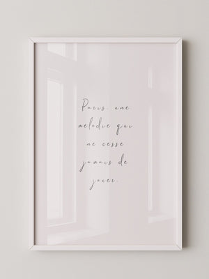 Pariser Melodie elegante Schrift