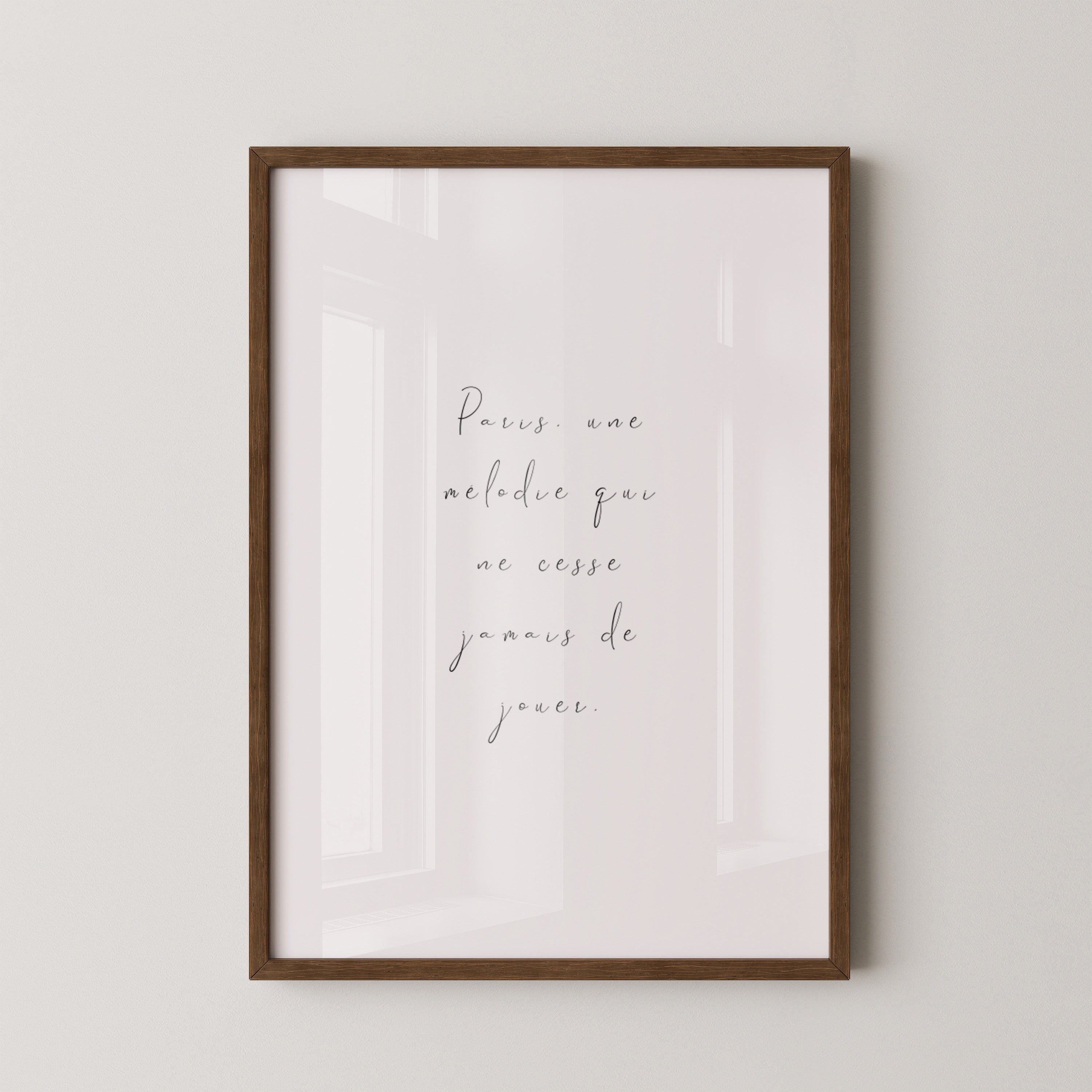 Pariser Melodie elegante Schrift