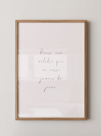 Pariser Melodie elegante Schrift